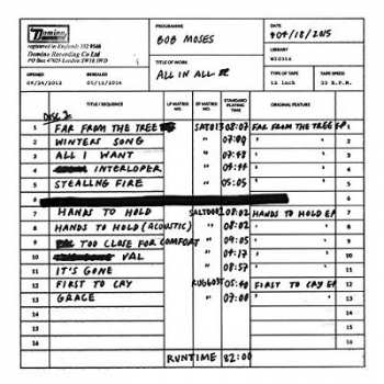 CD Bob Moses: All In All