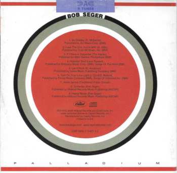 CD Bob Seger: Smokin' O.P.'s