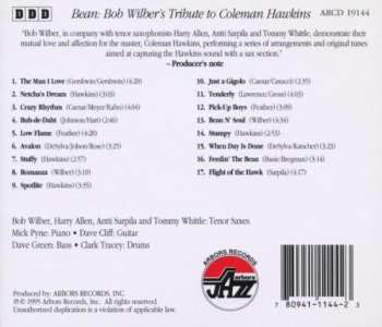CD Bob Wilber: Bean: Bob Wilber's Tribute To Coleman Hawkins