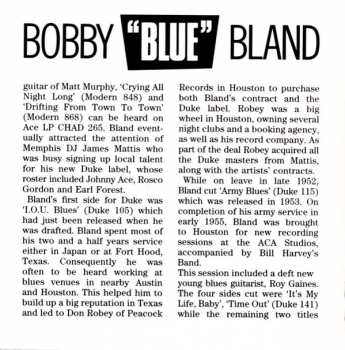 CD Bobby Bland: The “3B” Blues Boy. The Blues Years: 1952–1959