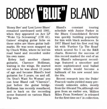 CD Bobby Bland: The “3B” Blues Boy. The Blues Years: 1952–1959
