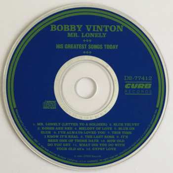 CD Bobby Vinton: Mr. Lonely - His Greatest Songs Today