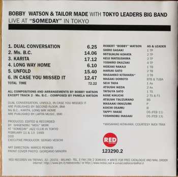 CD Bobby Watson: Live At "Someday" In Tokyo