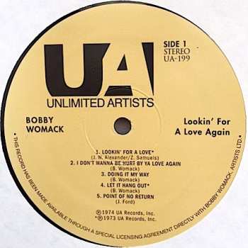 LP Bobby Womack: Lookin' For A Love Again