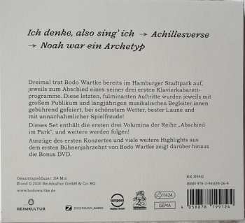 3CD/DVD Bodo Wartke: Abschied Im Park Volume 1-3