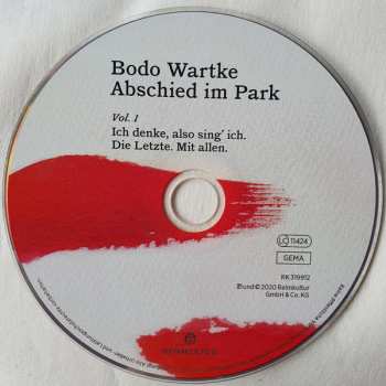 3CD/DVD Bodo Wartke: Abschied Im Park Volume 1-3