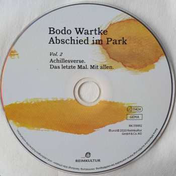 3CD/DVD Bodo Wartke: Abschied Im Park Volume 1-3