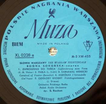 LP Bogna Sokorska: Słowik Warszawy • The Warsaw Nightingale