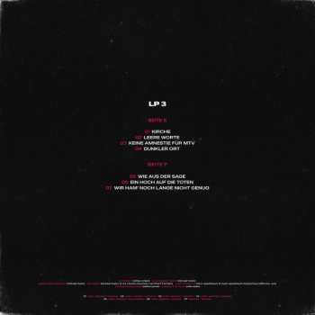4LP Böhse Onkelz: 40 Jahre Onkelz - Live im Waldstadion LTD