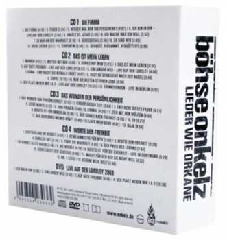4CD/DVD/Box Set Böhse Onkelz: Lieder Wie Orkane