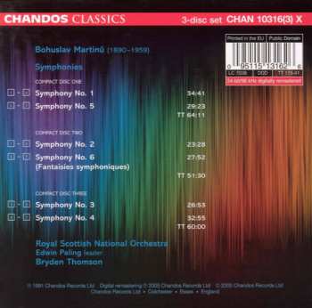 3CD/Box Set Bohuslav Martinů: Symphonies