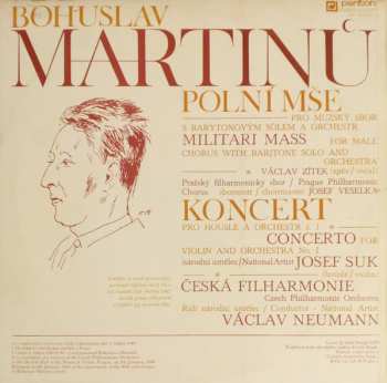 LP Bohuslav Martinů: Polní Mše = Military Mass / Koncert = Concerto (Live)