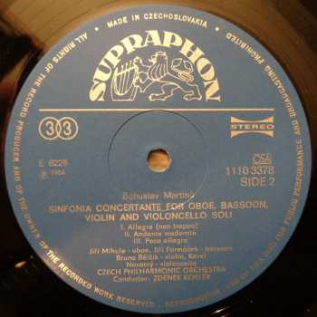 LP Bohuslav Martinů: Sinfonia Concertante / Rhapsody-Concerto (84 1)