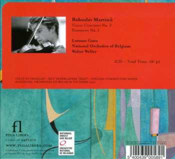 CD Bohuslav Martinů: Violin Concerto No. 2 & Symphony No. 1