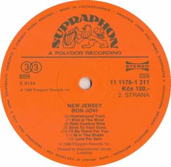 LP Bon Jovi: New Jersey