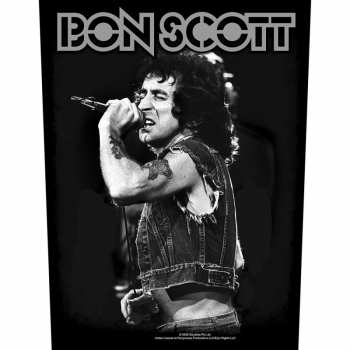 Merch Bon Scott: Nášivka na chrbát Bon Scott