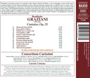 CD Consortium Carissimi: Cantatas, Op. 25