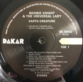 LP Boobie Knight & The Universal Lady: Earth Creature