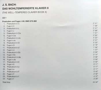 2CD Johann Sebastian Bach: Das Wohltemperierte Klavier II