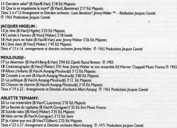 4CD Boris Vian: 100 Chansons