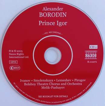 3CD Alexander Borodin: Prince Igor