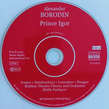 3CD Alexander Borodin: Prince Igor