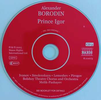 3CD Alexander Borodin: Prince Igor