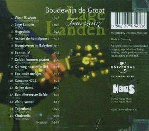 CD Boudewijn De Groot: Lage Landen Tour 2007