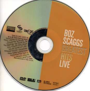 DVD Boz Scaggs: Greatest Hits Live