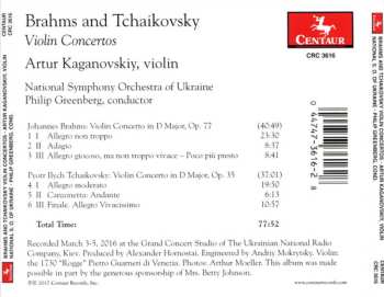 CD Pyotr Ilyich Tchaikovsky: Violin Concertos