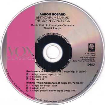 CD Ludwig van Beethoven: The Violin Concertos
