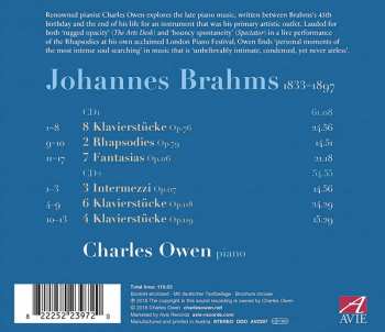 2CD Johannes Brahms: Late Piano Music Opp. 76, 79, 116-119