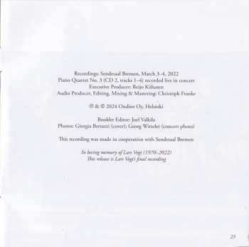 2CD Johannes Brahms: Piano Quartets Nos. 2 & 3