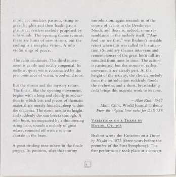 CD Johannes Brahms: Symphony No.1/ Haydn Variations