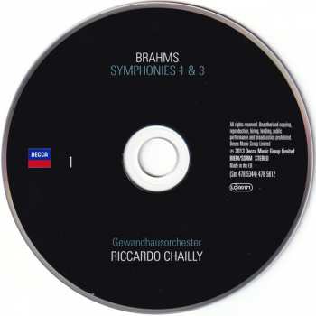 3CD Johannes Brahms: The Symphonies