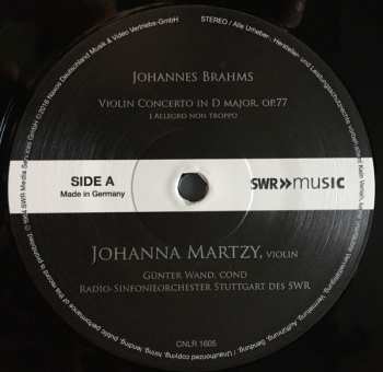 LP Johannes Brahms: Violin Concerto