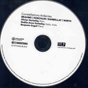 CD Johannes Brahms: Constellations Ardentes