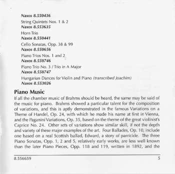 CD Johannes Brahms: The Best Of Brahms