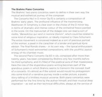 2CD Johannes Brahms: Piano Concertos 1 & 2