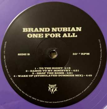 2LP/SP Brand Nubian: One For All LTD | CLR