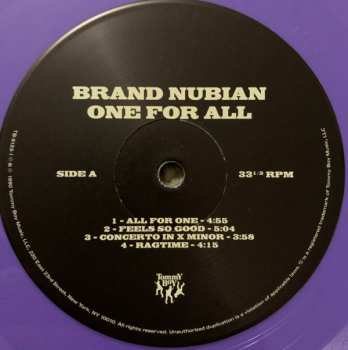 2LP/SP Brand Nubian: One For All LTD | CLR
