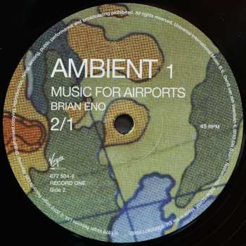 2LP Brian Eno: Ambient 1 (Music For Airports) LTD