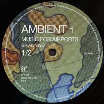 2LP Brian Eno: Ambient 1 (Music For Airports) LTD