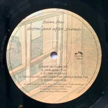 LP Brian Eno: Before And After Science