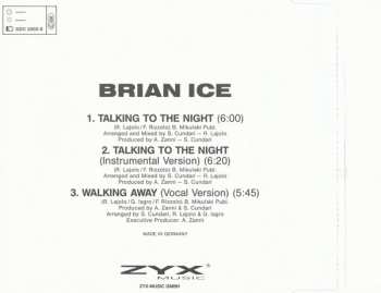 CD Brian Ice: Talking To The Night / Walking Away