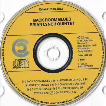 CD Brian Lynch Quintet: Back Room Blues