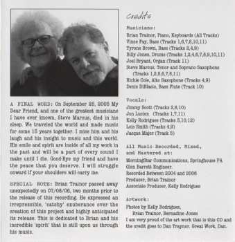 CD Brian Trainor & Friends: Why Try To Change Me Now?