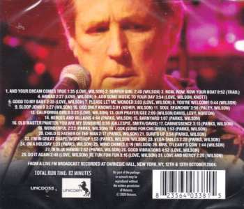 CD Brian Wilson: Practise, Man Practise - Carnegie Hall Broadcast 2004