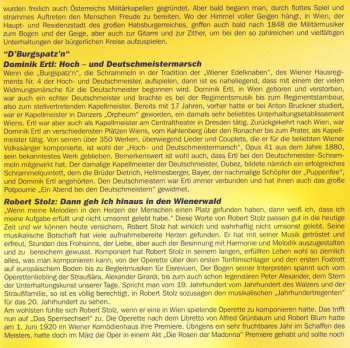 CD Original Wiener Deutschmeister Schrammeln: Im Prater Blüh'n Wieder Die Bäume