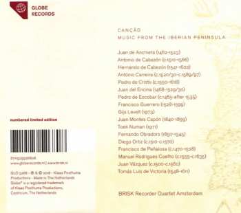 CD Brisk Recorder Quartet Amsterdam: Canção: Music From The Iberian Peninsula LTD | NUM